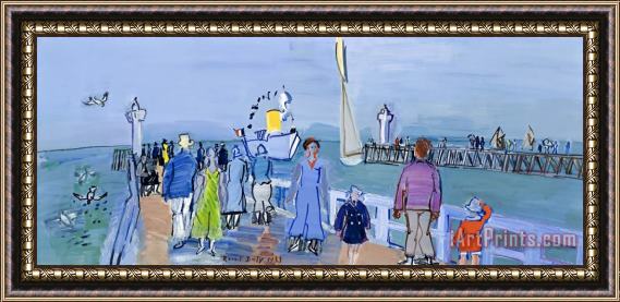 Raoul Dufy La Jetee De Deauville Framed Painting