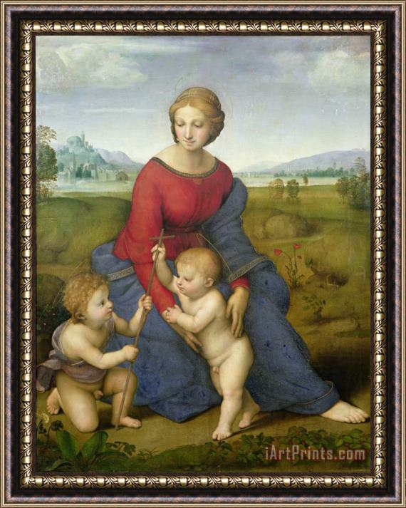 Raphael Madonna in the Meadow Framed Painting