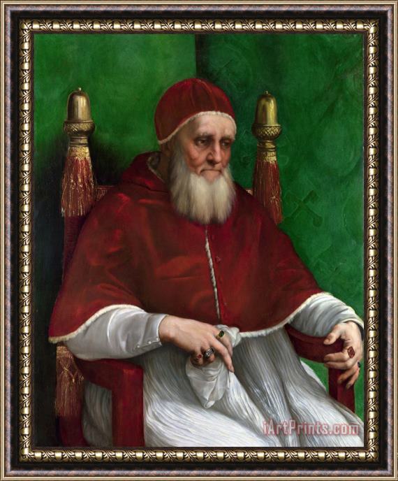Raphael Portrait of Pope Julius II - 1511 Framed Print