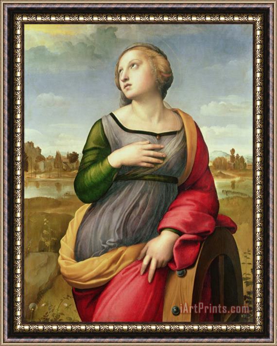 Raphael Saint Catherine of Alexandria Framed Painting