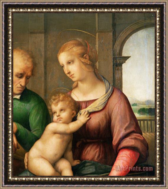 Raphael The Holy Family Framed Painting