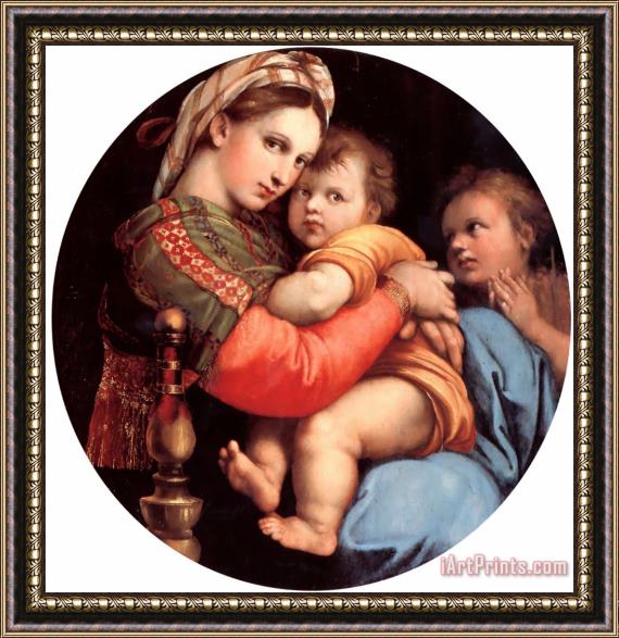 Raphael The Madonna of The Chair Framed Painting