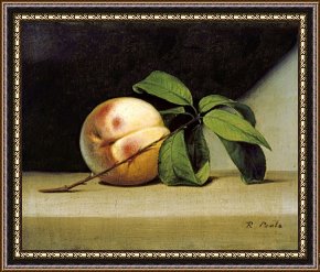 アクセル・サルト　リトグラフ『Still Life with Peach』 Raphaelle Peale Still Life with Peach Framed Print for sale