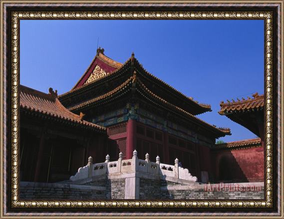 Raymond Gehman A Building in The Forbidden City Formerly The Imperial Palace Framed Painting