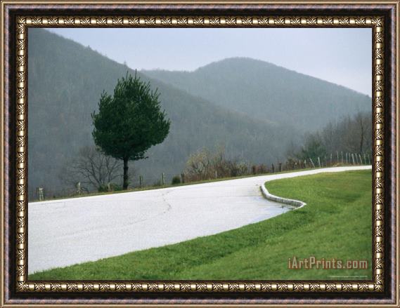 Raymond Gehman A Pull Over Along The Blue Ridge Parkway Framed Painting