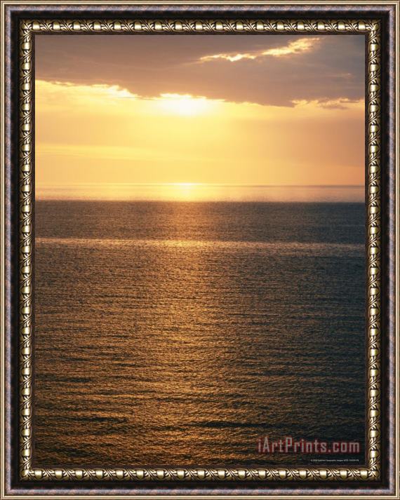 Raymond Gehman A Twilight View of Lake Superior Framed Painting