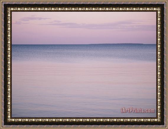 Raymond Gehman A View of Lake Superior And Distant Land Framed Print