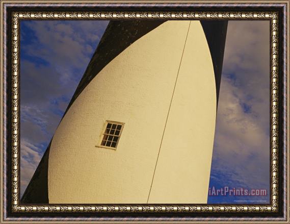 Raymond Gehman Close View And Detail of a Window on The Cape Lookout Lighthouse Framed Print