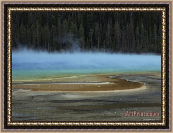 Raymond Gehman Grand Prismatic Spring Yellowstone National Park Wyoming Framed Painting