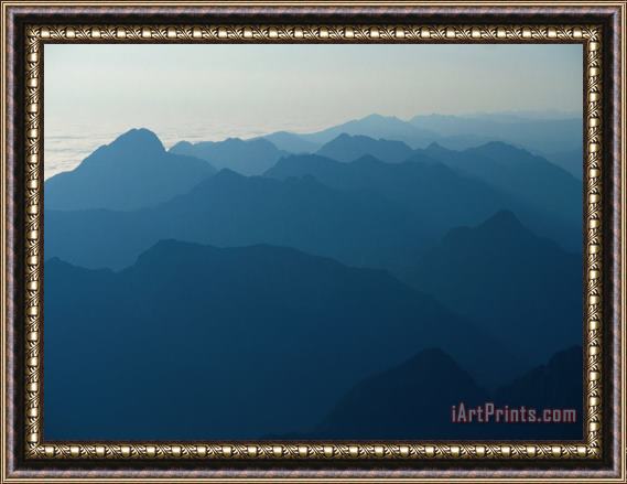 Raymond Gehman Misty Mountain Ridges Framed Print