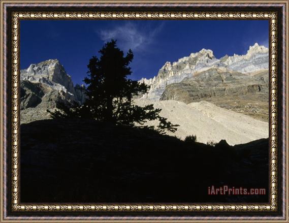 Raymond Gehman Mounts Huber Victoria And Lefroy in Yoho National Park Canada Framed Print