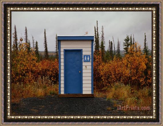 Raymond Gehman Outhouse in The Bush Framed Painting