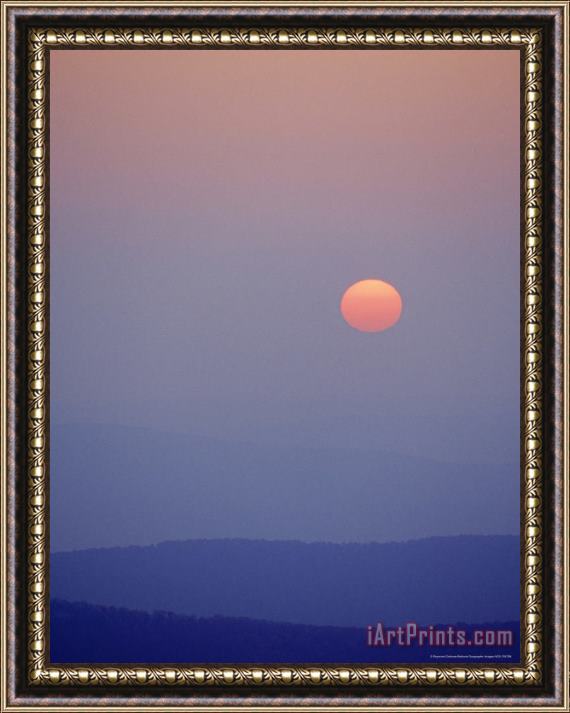 Raymond Gehman Sunrise Over The Allegheny Plateau Viewed From Dolly Sods Framed Print