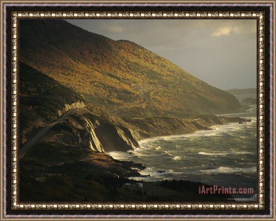 Raymond Gehman The Cabot Trail Winds Its Way Along The Gulf of St Lawrence Framed Print
