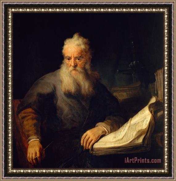 Rembrandt Apostle Paul Framed Painting