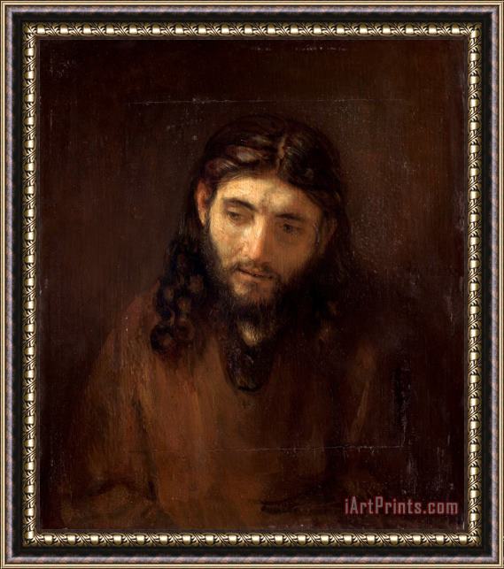 Rembrandt Harmensz van Rijn Head of Christ Framed Print