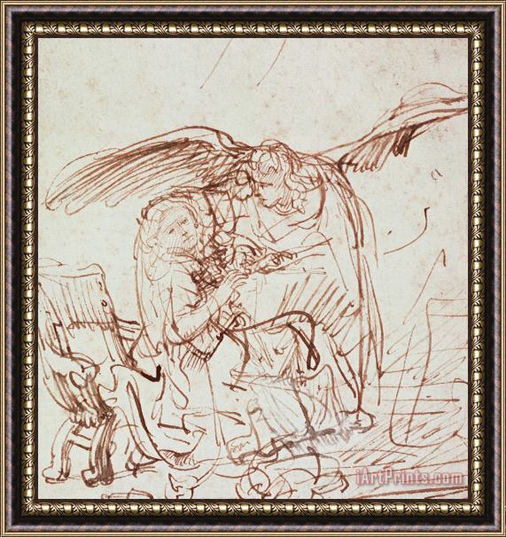 Rembrandt Harmenszoon van Rijn Annunciation Framed Print