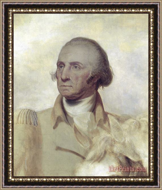 Rembrandt Peale Sketch for a Portrait of George Washington Framed Painting