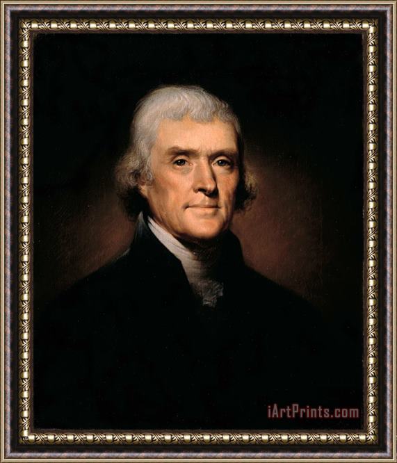 Rembrandt Peale Thomas Jefferson Framed Painting