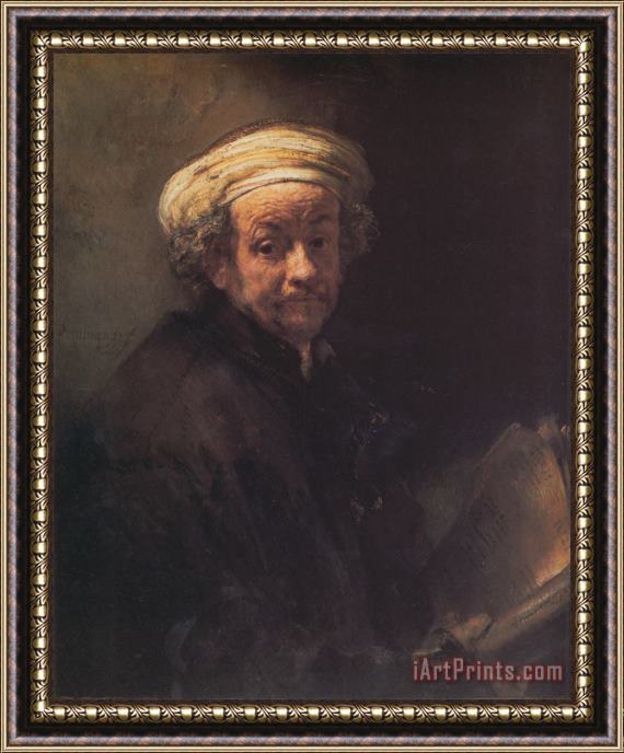 Rembrandt Selfportrait As The Apostle Paul Framed Print