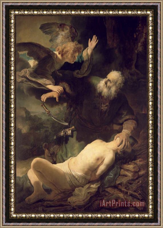Rembrandt The Sacrifice of Abraham Framed Painting