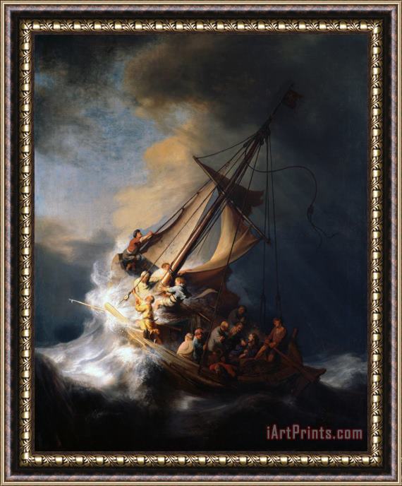 Rembrandt The Storm on The Sea of Galilee Framed Print