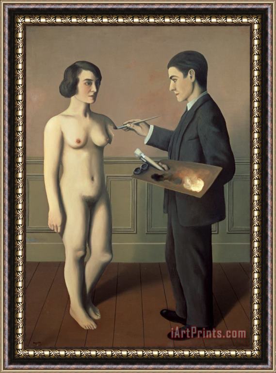 rene magritte Attempting The Impossible 1928 Framed Painting