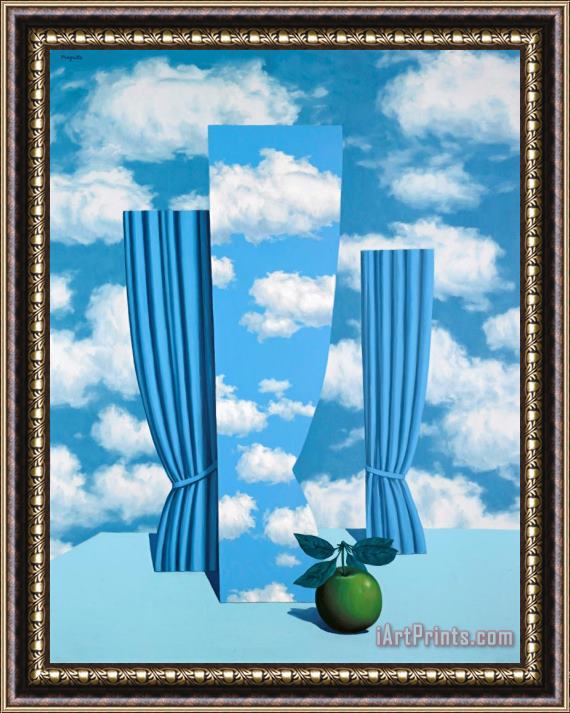 rene magritte Beautiful World 1962 Framed Print