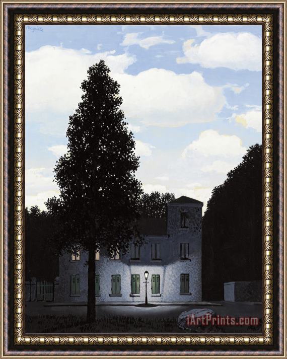 rene magritte L'empire Des Lumieres, 1947 Framed Painting