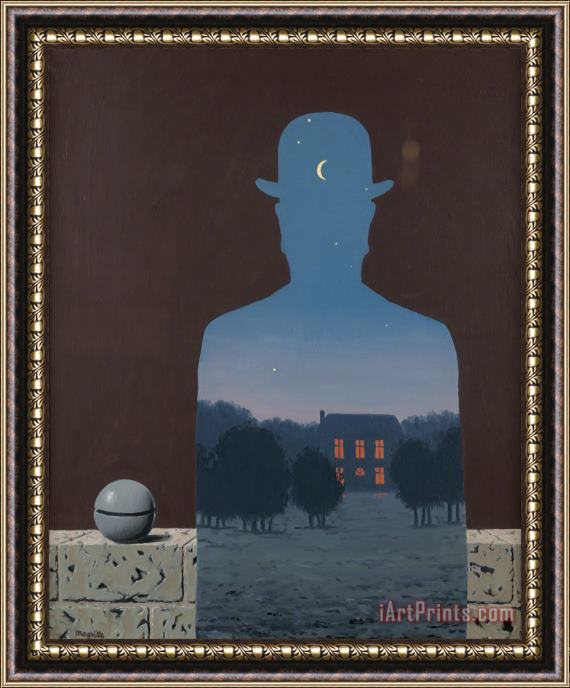rene magritte L'heureux Donateur, 1966 Framed Painting