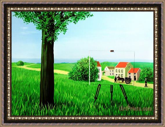 rene magritte La Belle Captive (the Fair Captive), 2004 Framed Painting