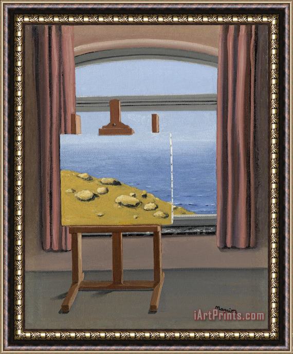 rene magritte La Condition Humaine Framed Print