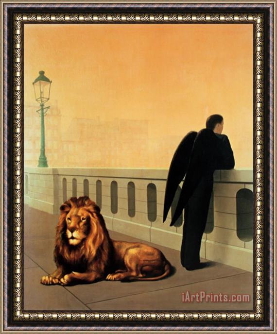 rene magritte Le Mal Du Pays C 1941 Framed Painting