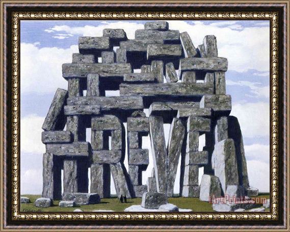 rene magritte The Art of Conversation 1950 II Framed Painting