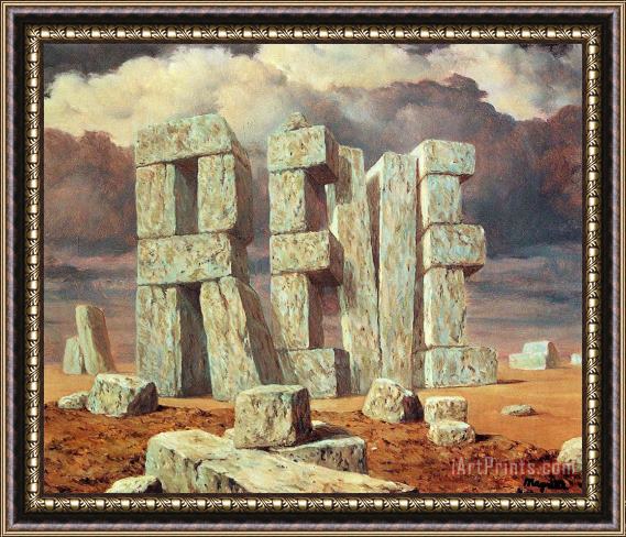 rene magritte The Art of Conversation 1950 Framed Painting