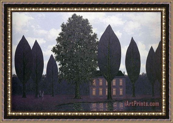 rene magritte The Mysterious Barricades 1961 Framed Painting