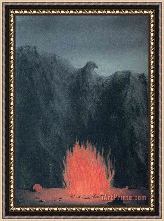 rene magritte The Spot on The Map 1955 Framed Painting