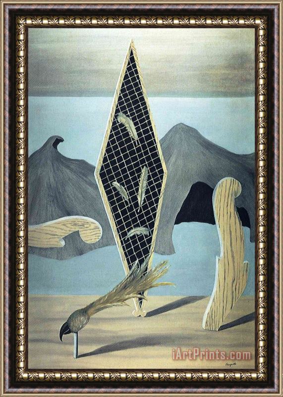 rene magritte Wreackage of The Shadow 1926 Framed Painting