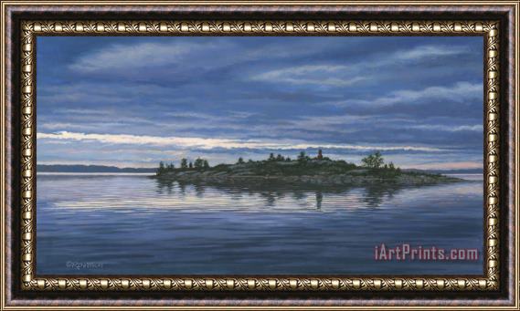 Richard De Wolfe Chimney Island Framed Painting