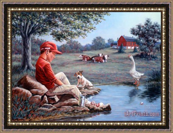 Richard De Wolfe Lost In Thought Framed Painting