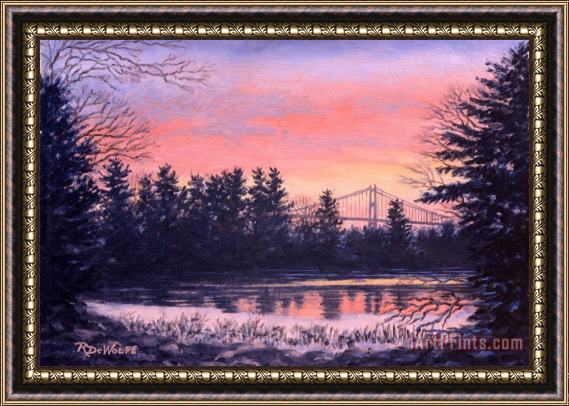 Richard De Wolfe Thousand Island Sunrise Framed Painting