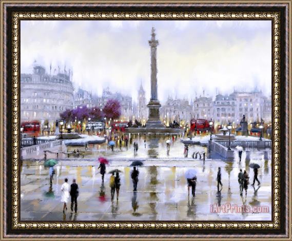 Richard Macneil Trafalgar Square Framed Print