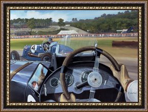 Hot Framed Prints - Brooklands From the Hot Seat by Richard Wheatland