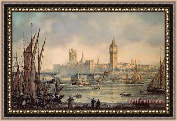 Richard Willis The Houses of Parliament and Westminster Bridge Framed Print