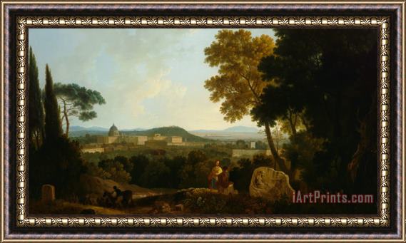 Richard Wilson St Peters And The Vatican From The Janiculum, Rome Framed Print