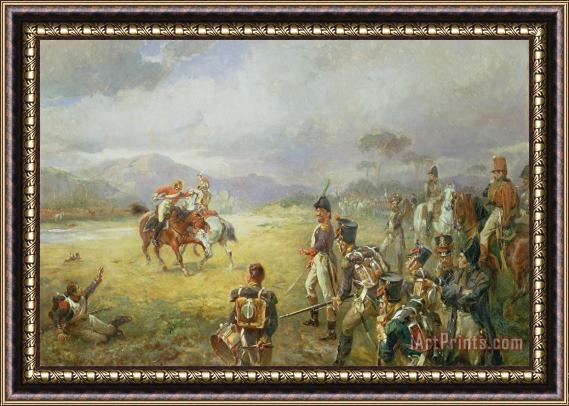 Robert Alexander Hillingford The Duel Fair Play Framed Painting