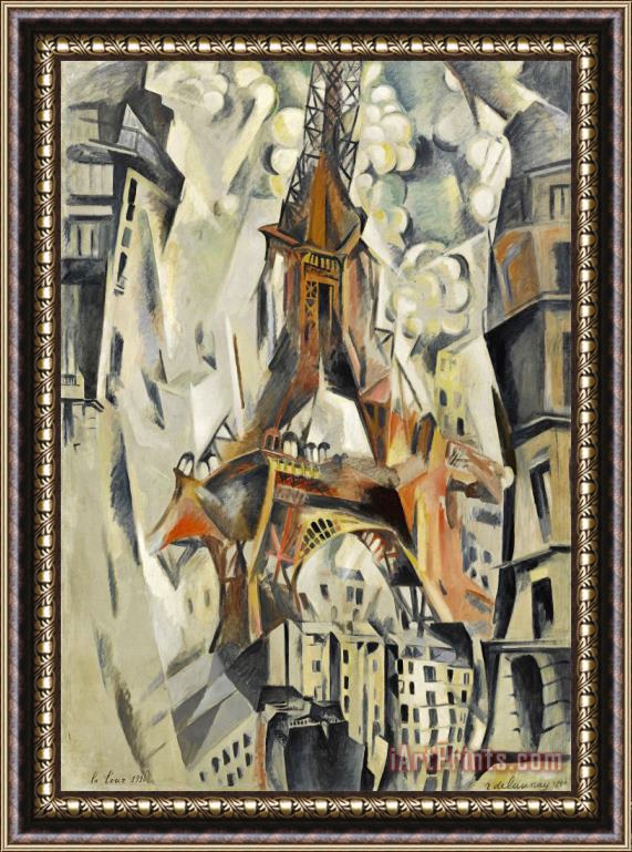 Robert Delaunay Eiffel Tower (tour Eiffel) Framed Painting