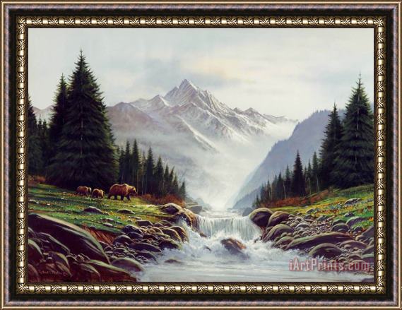 Robert Foster Bear Mountain Framed Painting
