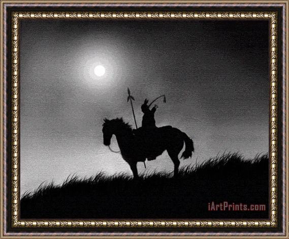 Robert Foster Horse Brave Framed Painting
