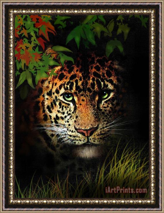Robert Foster Leopard Framed Painting